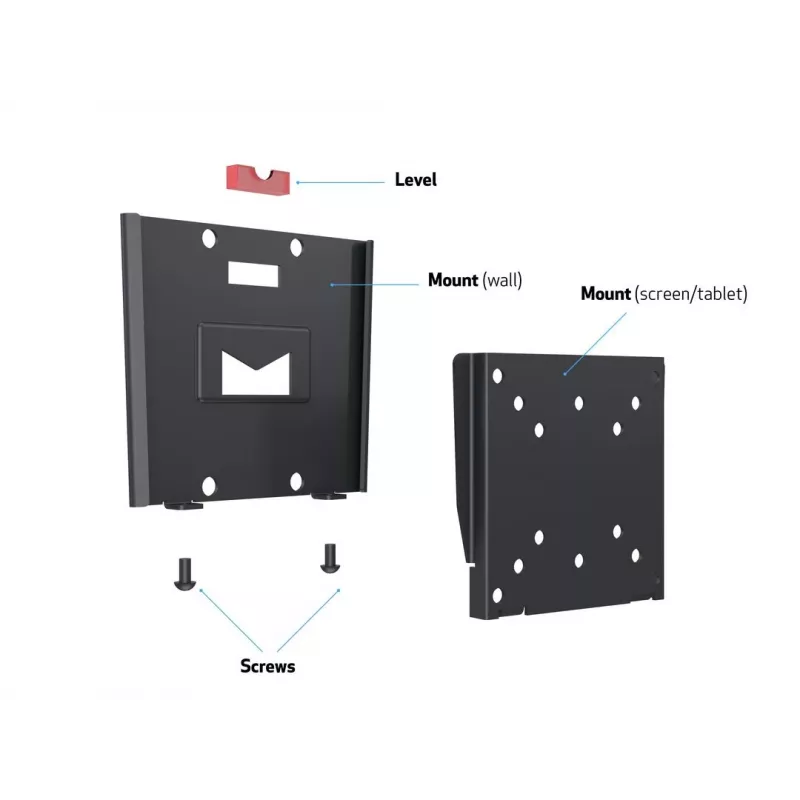 Supporto da parete Multibrackets M VESA I nero 50x50 75x75 100x100