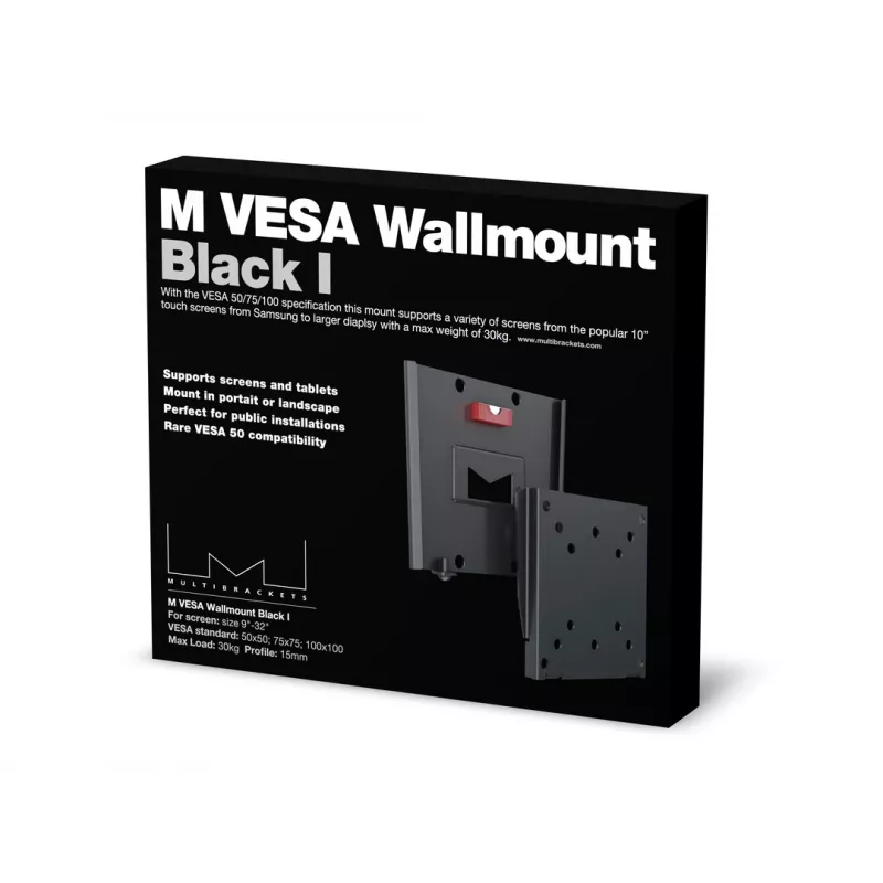 Supporto da parete Multibrackets M VESA I nero 50x50 75x75 100x100
