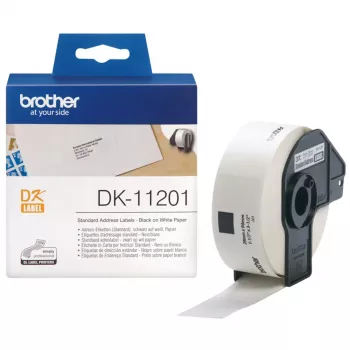 Etichette per indirizzi Brother DK11201 nero su bianco