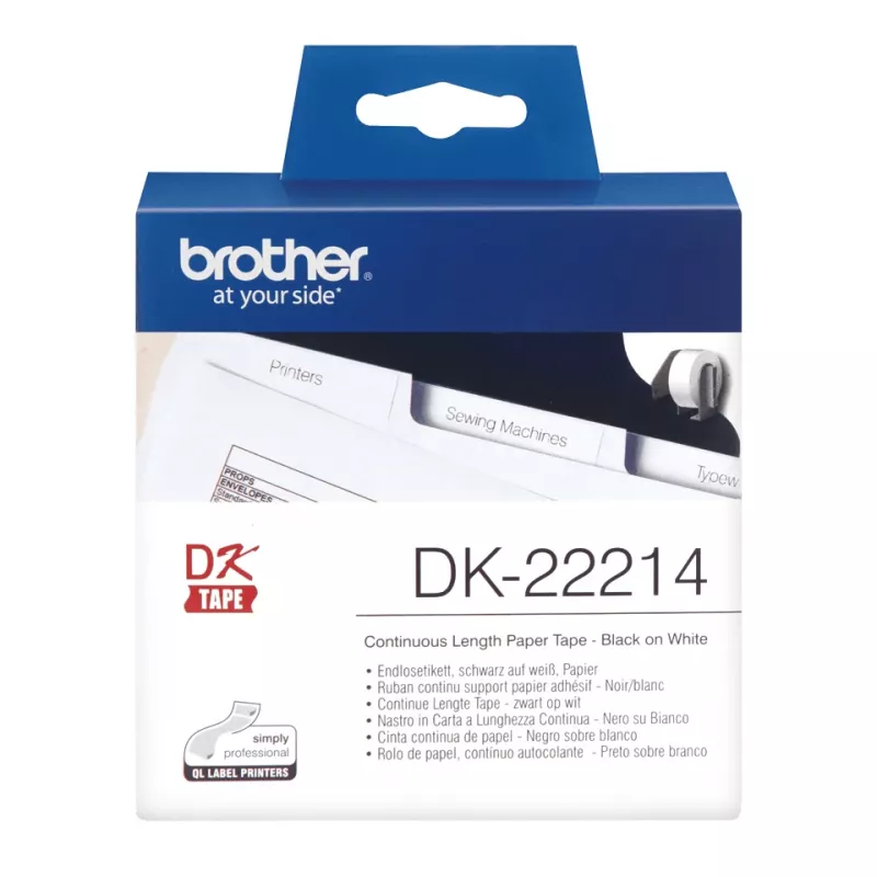 Nastro continuo per etichette Brother DK22214