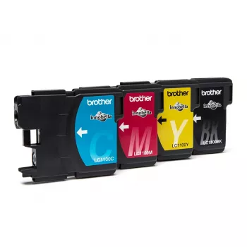 Brother LC1100VALBPDR cartuccia d'inchiostro 4 pz. originale nero, ciano, magenta, giallo