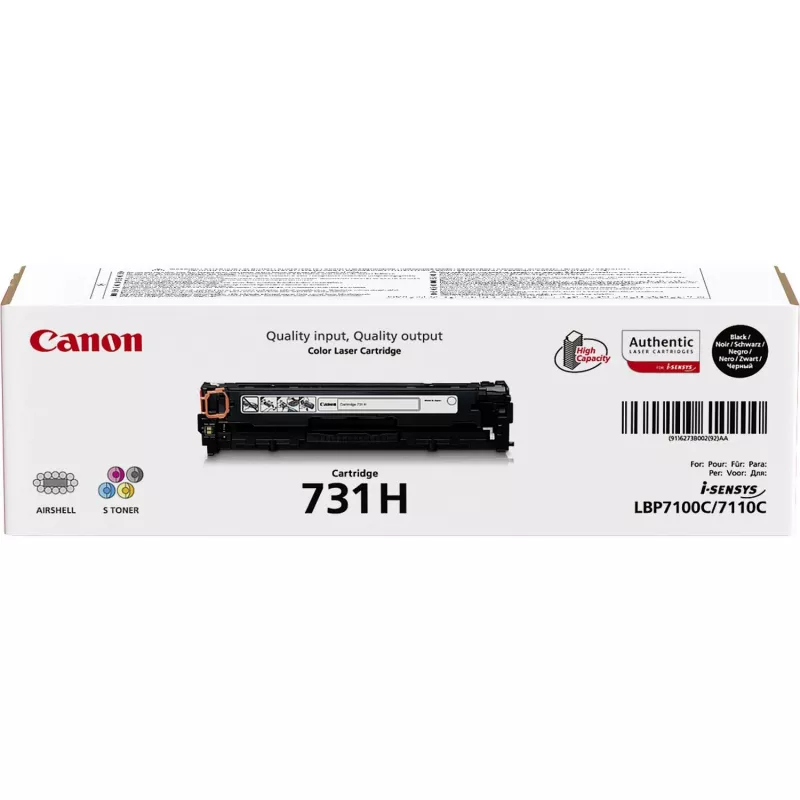 Canon 731H (6273B002) cartuccia toner, 2400 pagine, nero