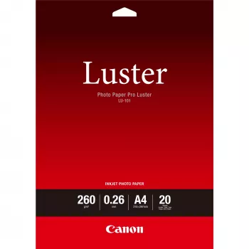 Carta fotografica, Canon, LU-101 Luster carta fotografica Pro A4 - 20 fogli