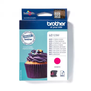 Cartuccia d'inchiostro Brother LC123M 1 pz. originale magenta