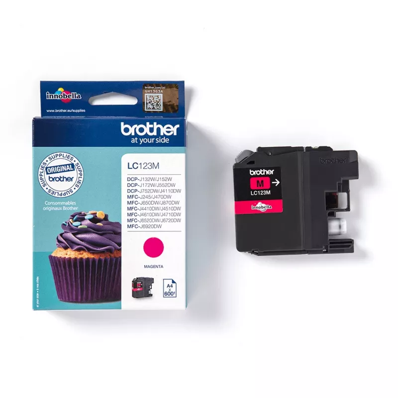 Cartuccia d'inchiostro Brother LC123M 1 pz. originale magenta