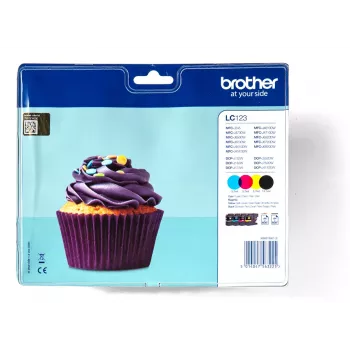 Cartuccia d'inchiostro Brother LC-123VALBP 4 pz. originale nero, ciano, magenta, giallo