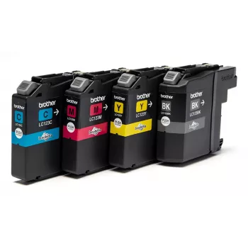Cartuccia d'inchiostro Brother LC-123VALBP 4 pz. originale nero, ciano, magenta, giallo