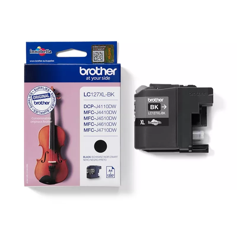 Cartuccia d'inchiostro Brother LC127XLBK 1 pz. originale extra (super) high yield nero