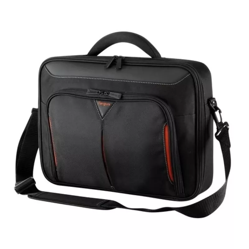 Targus Classic+ borsa per laptop Clamshell da 14 pollici, nera/rossa CN414EU