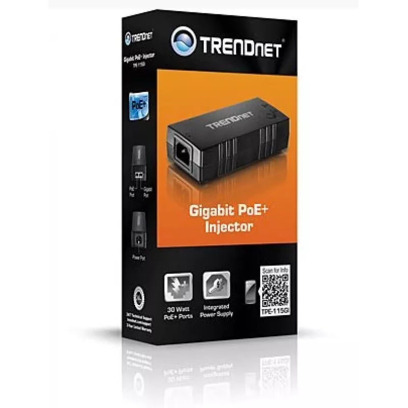 Injector Gigabit PoE+ TRENDNET (tpe-115gi)