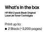 HP 85A confezione da 2 cartucce toner LaserJet originali nere
