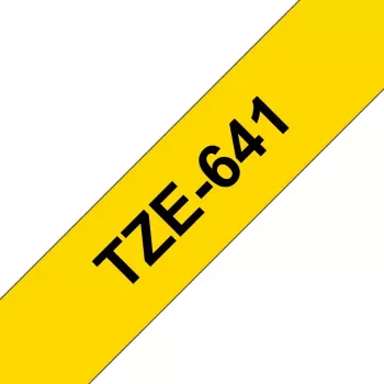 Nastro per etichettatura Brother TZe641 18mm nero su giallo
