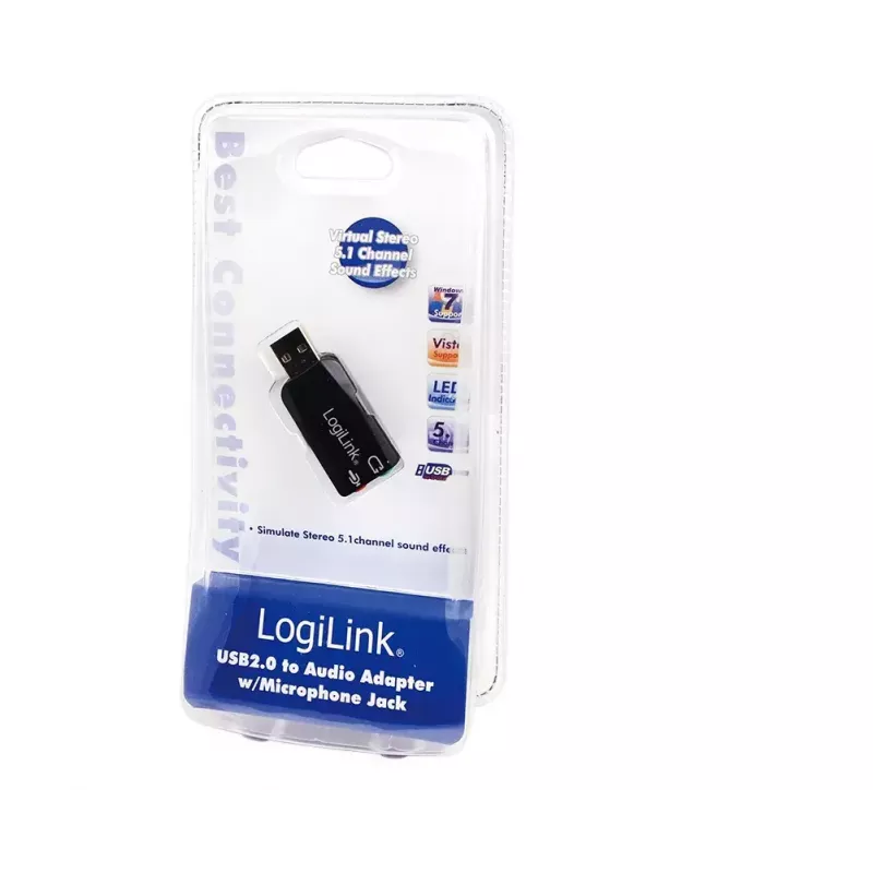 Scheda audio USB LOGILINK UA0053 — interfaccia USB, uscita audio 5.1 canali