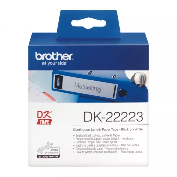 Etichetta per stampante Brother DK-22223 bianca