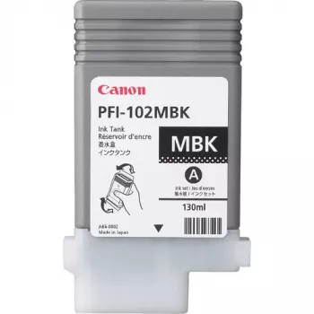 Cartuccia d'inchiostro originale Canon PFI-102MBK nero opaco