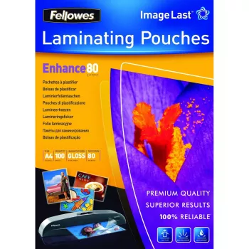 Pellicole per plastificatrice Fellowes ImageLast A4 80 micron confezione da 100