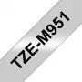 Nastro per etichettatura Brother TZE-M951 nero su argento