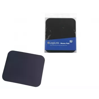 Tappetino per mouse LOGILINK ID0096 — nero, 250 × 220 mm, superficie tinta unita