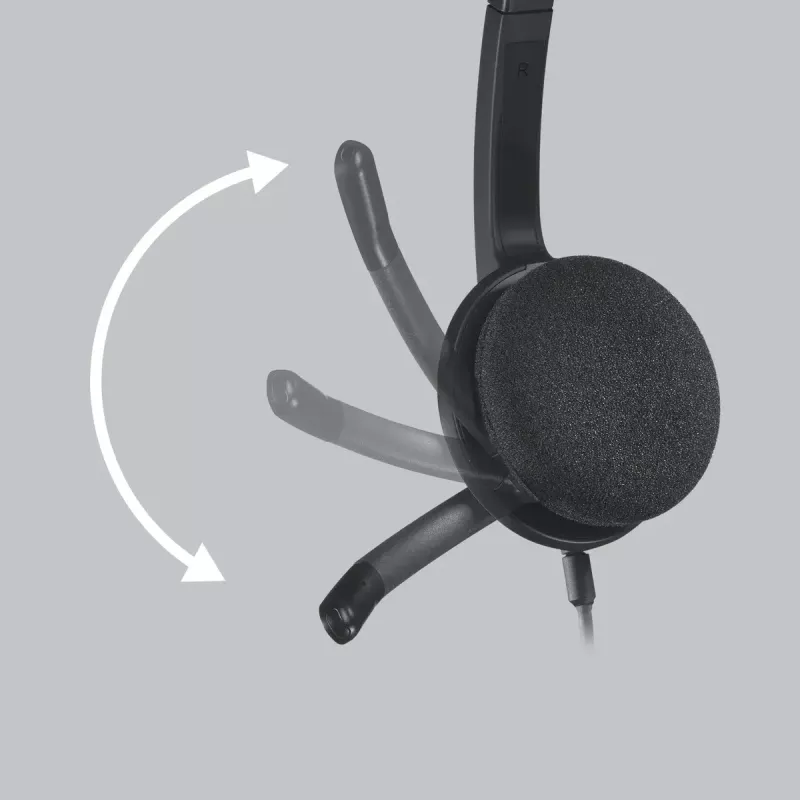 LOGITECH H340 - USB - cuffie - nero