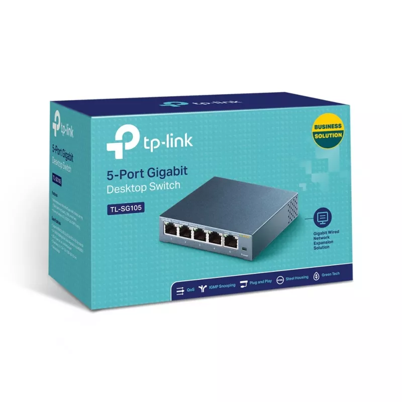 Switch non gestito TP-Link TL-SG105 5 porte 10/100/1000Mbps