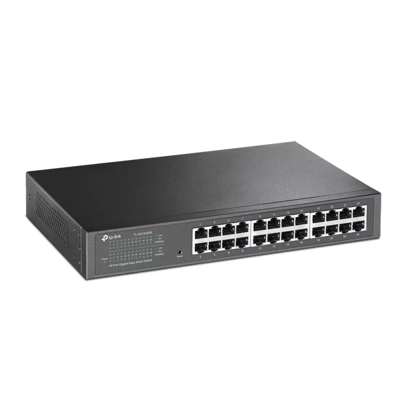 Switch TP-Link 24 porte Gigabit Easy Smart, gestito, L2, Gigabit Ethernet (10/100/1000), montaggio a rack, 1U