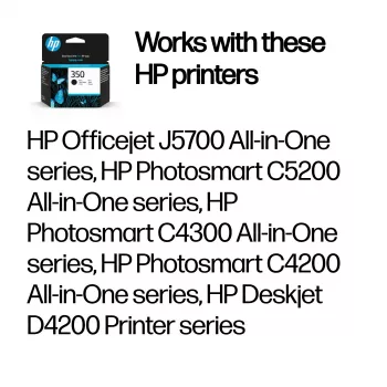 HP 350 cartuccia d'inchiostro originale nera