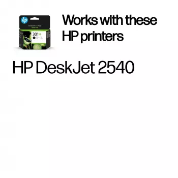 HP 301XL cartuccia d'inchiostro originale nera, alta resa, nero, 1 pz., 360 pagine