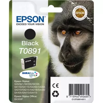 Epson Monkey single pack nero T0891 inchiostro DURABrite Ultra