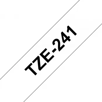 Nastro per etichettatura Brother TZE-241 nero su bianco