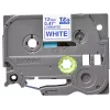 Nastro per etichettatura Brother TZE-233 blu su bianco