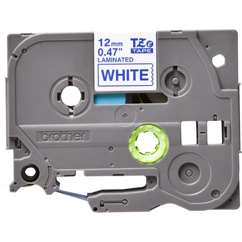 Nastro per etichettatura Brother TZE-233 blu su bianco