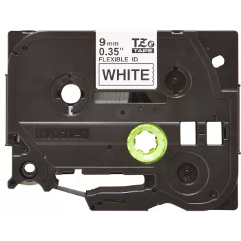 Nastro per laminazione Brother TZe TZEFX221 nero su bianco 9 mm