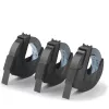 Nastro per etichettatrice DYMO originale | rotoli 9 mm x 3 m | scritta bianca su nero | autoadesivo | per etichettatrici | 3 pezzi