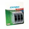 Nastro per etichettatrice DYMO originale | rotoli 9 mm x 3 m | scritta bianca su nero | autoadesivo | per etichettatrici | 3 pezzi