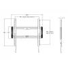 Multibrackets M supporto a parete fisso medio nero