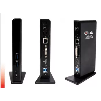 CLUB3D USB Gen1 Type-A Dual Display (HDMI e DVI) DisplayLink™ docking station
