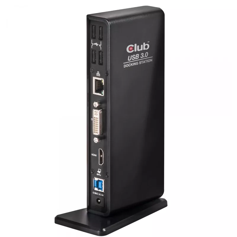 CLUB3D USB Gen1 Type-A Dual Display (HDMI e DVI) DisplayLink™ docking station