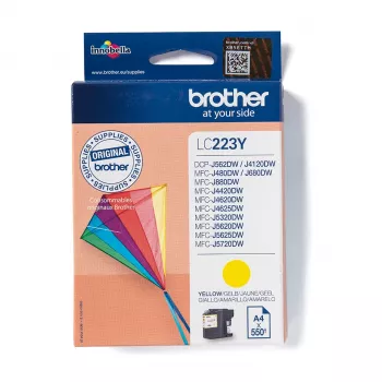 Brother LC223Y cartuccia d'inchiostro 1 pz. originale giallo