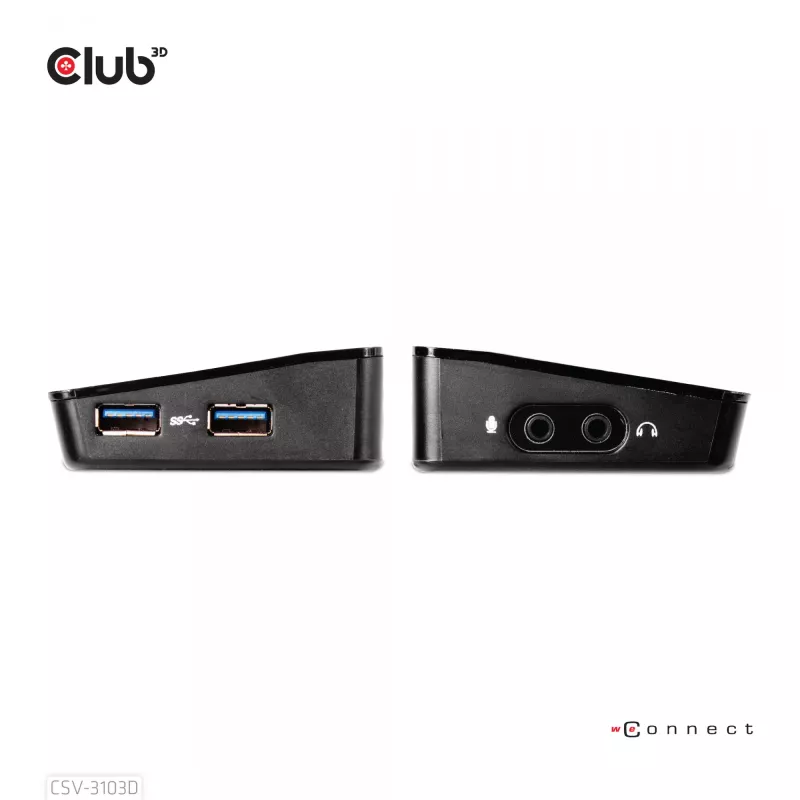 CLUB3D CSV-3103D The Club 3D Universal USB 3.1 Gen 1 UHD 4K docking station DisplayLink™