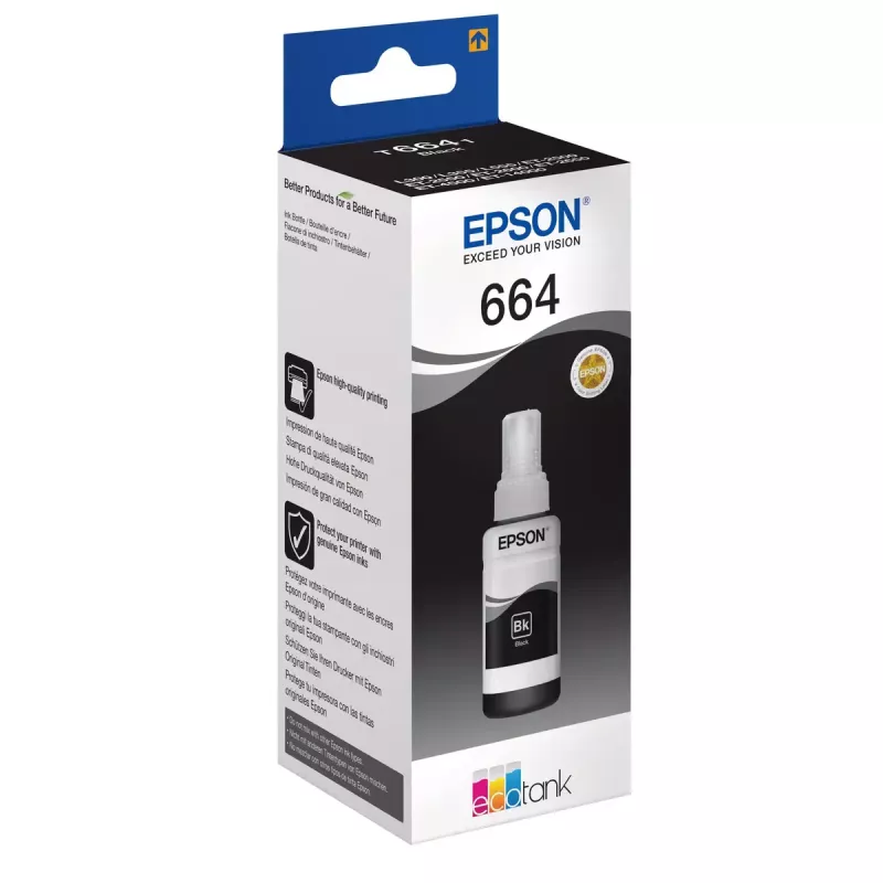 Epson 664 Ecotank flacone d'inchiostro nero (70 ml)