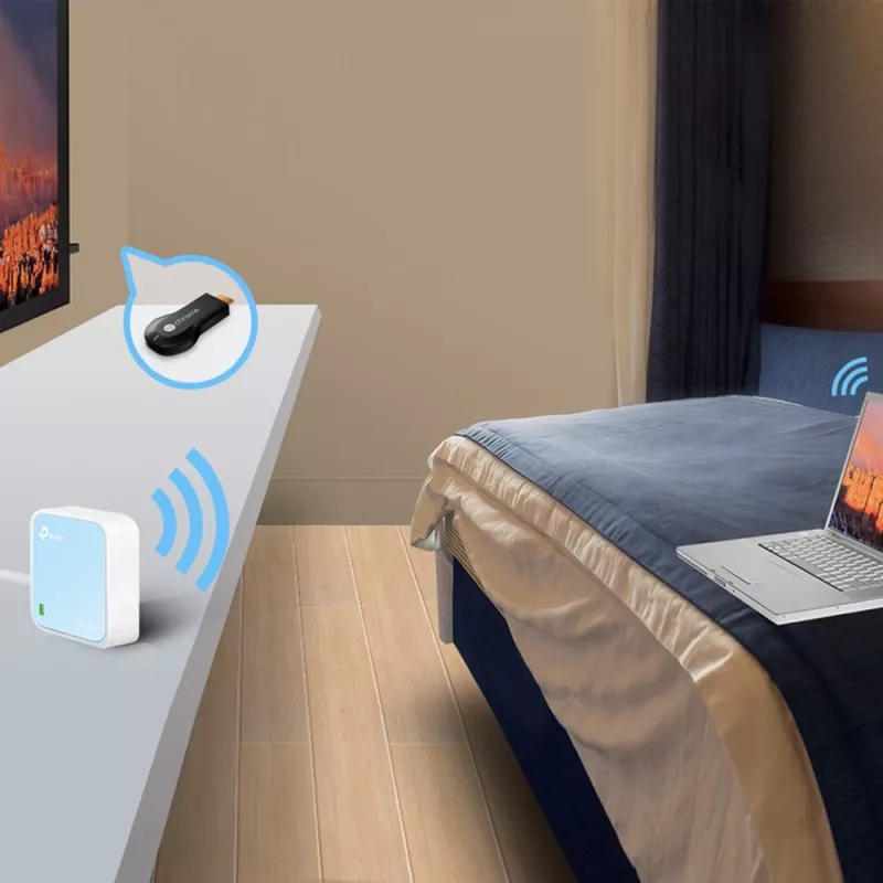 Router WLAN TP-Link TL-WR802N Fast Ethernet single-band (2,4 GHz) blu, bianco