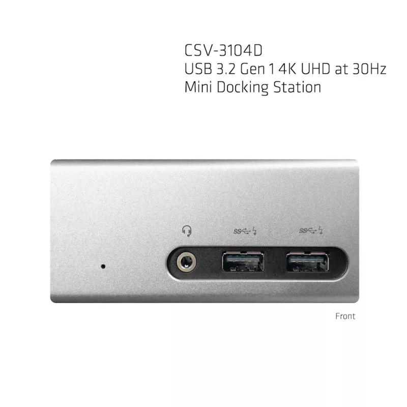CLUB3D USB 3.2 Gen 1 4K UHD a 30Hz mini docking station design ultra-slim