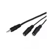Cavo audio Goobay AVK 317-020 0,2 m 3,5 mm 2 x 3,5 mm nero
