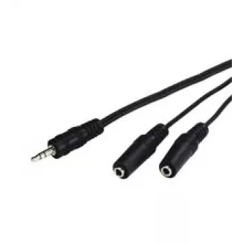 Cavo audio Goobay AVK 317-020 0,2 m 3,5 mm 2 x 3,5 mm nero