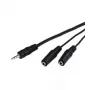 Cavo audio Goobay AVK 317-020 0,2 m 3,5 mm 2 x 3,5 mm nero