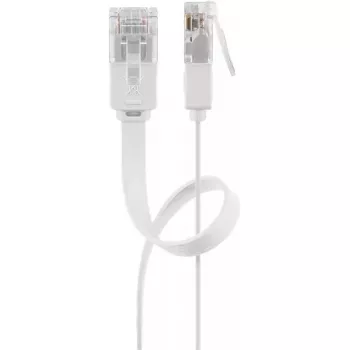 Cavo di rete Goobay 93357 RJ-45 Cat5e 0.5 m bianco