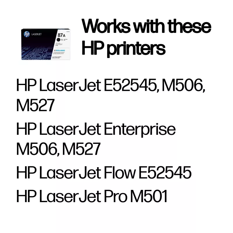 Cartuccia toner HP 87A nero originale LaserJet 8550 pagine nero