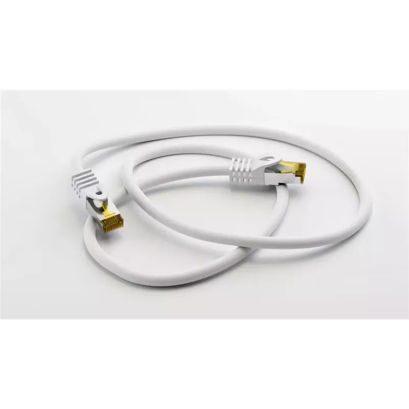 Cavo di rete Goobay patch RJ45 CAT 6A S/FTP 2 m bianco