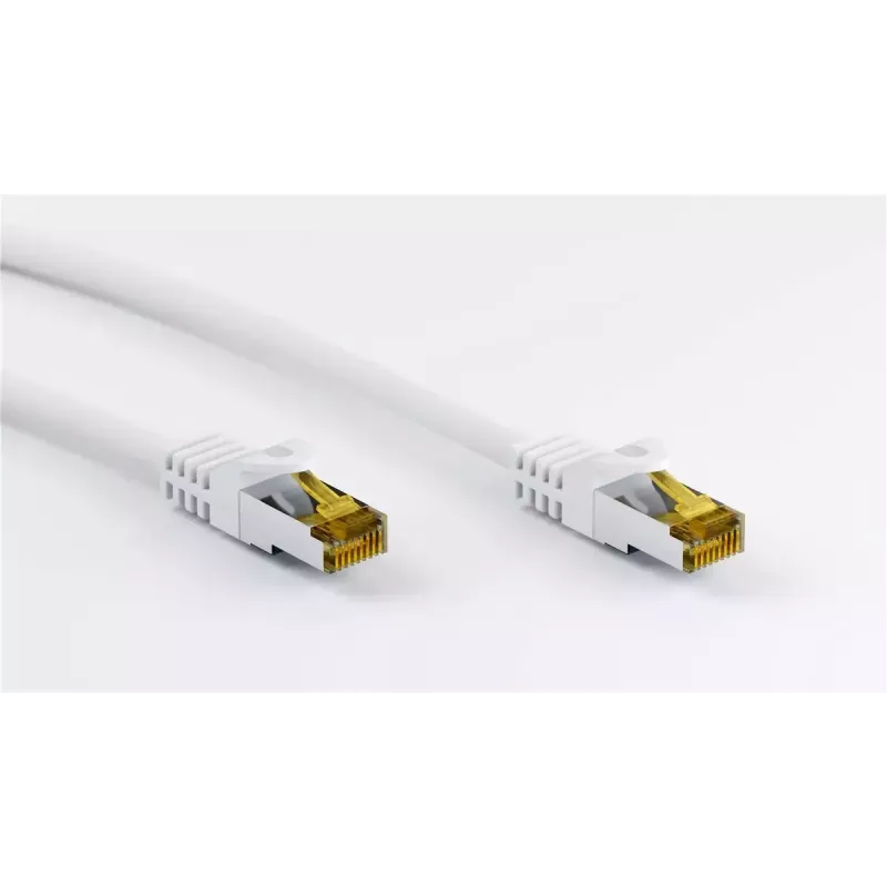 Cavo di rete Goobay patch RJ45 CAT 6A S/FTP 3 m bianco