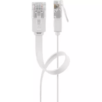 Goobay 95155 cavo di rete Cat6 U/UTP (UTP) bianco, 7 m, RJ-45 dorato
